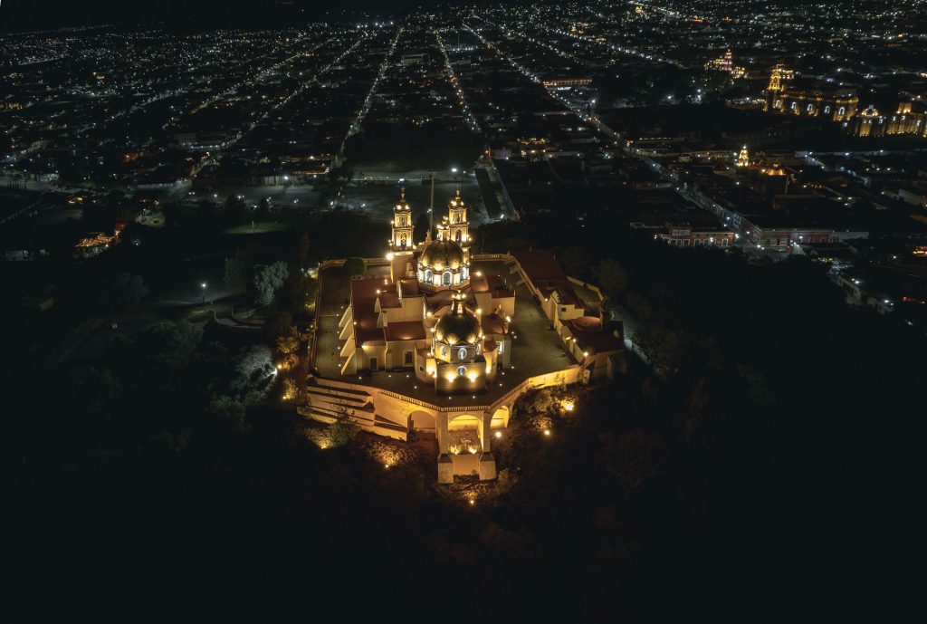 Back of the Church of Virgen de los Remedios at Night